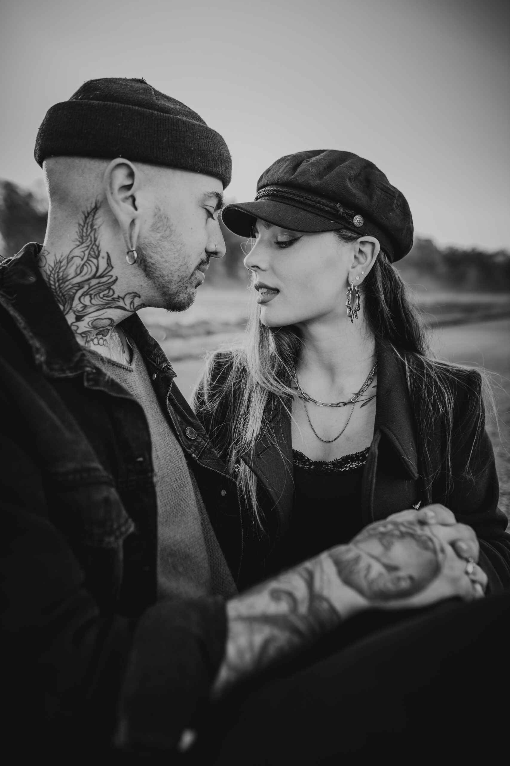 Girl Dark Background